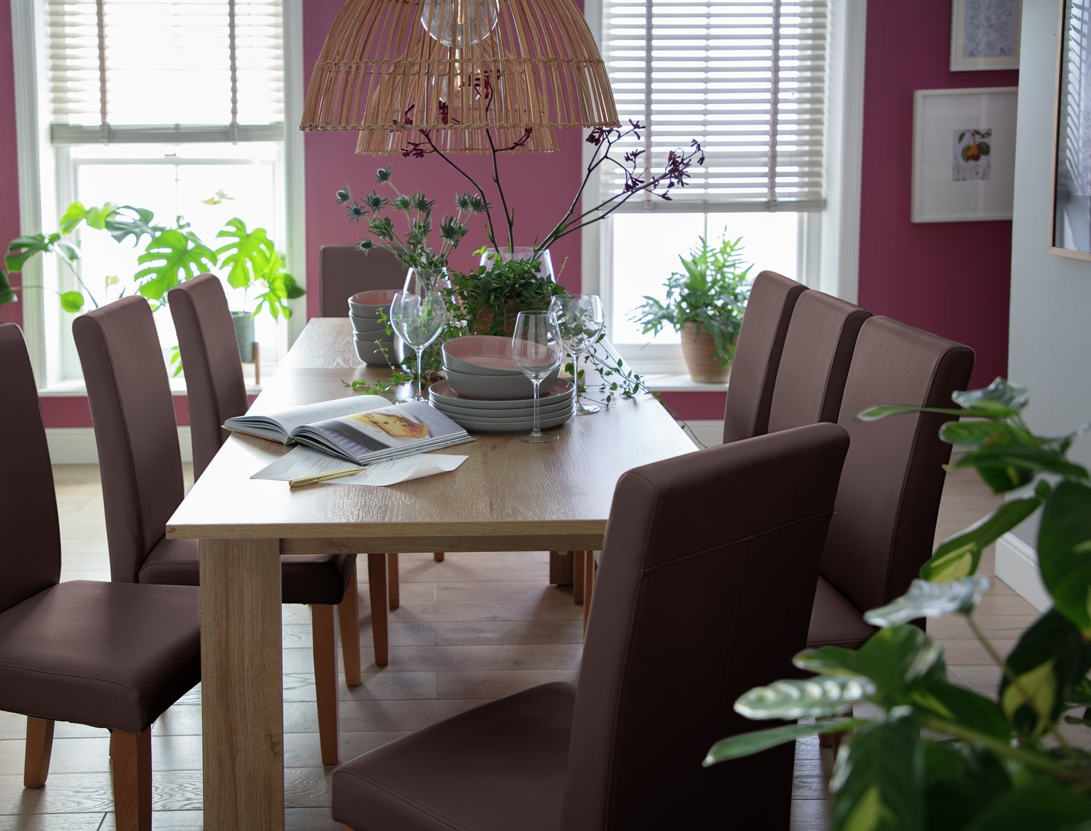 Argos Home Miami Extending Dining Table & 8 Chairs