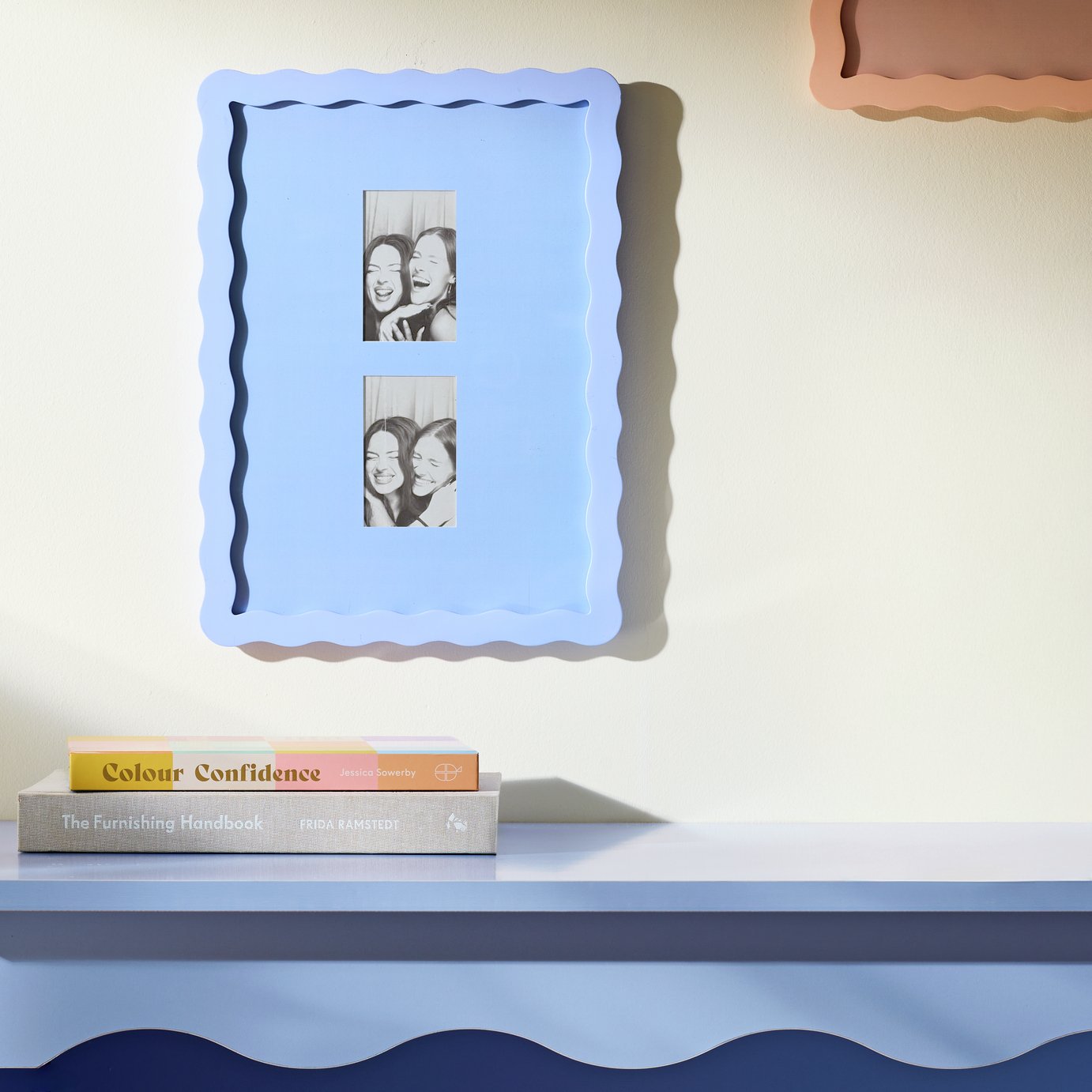 Argos Home Polaroid Blue Scallop Picture Frame - 23x31cm