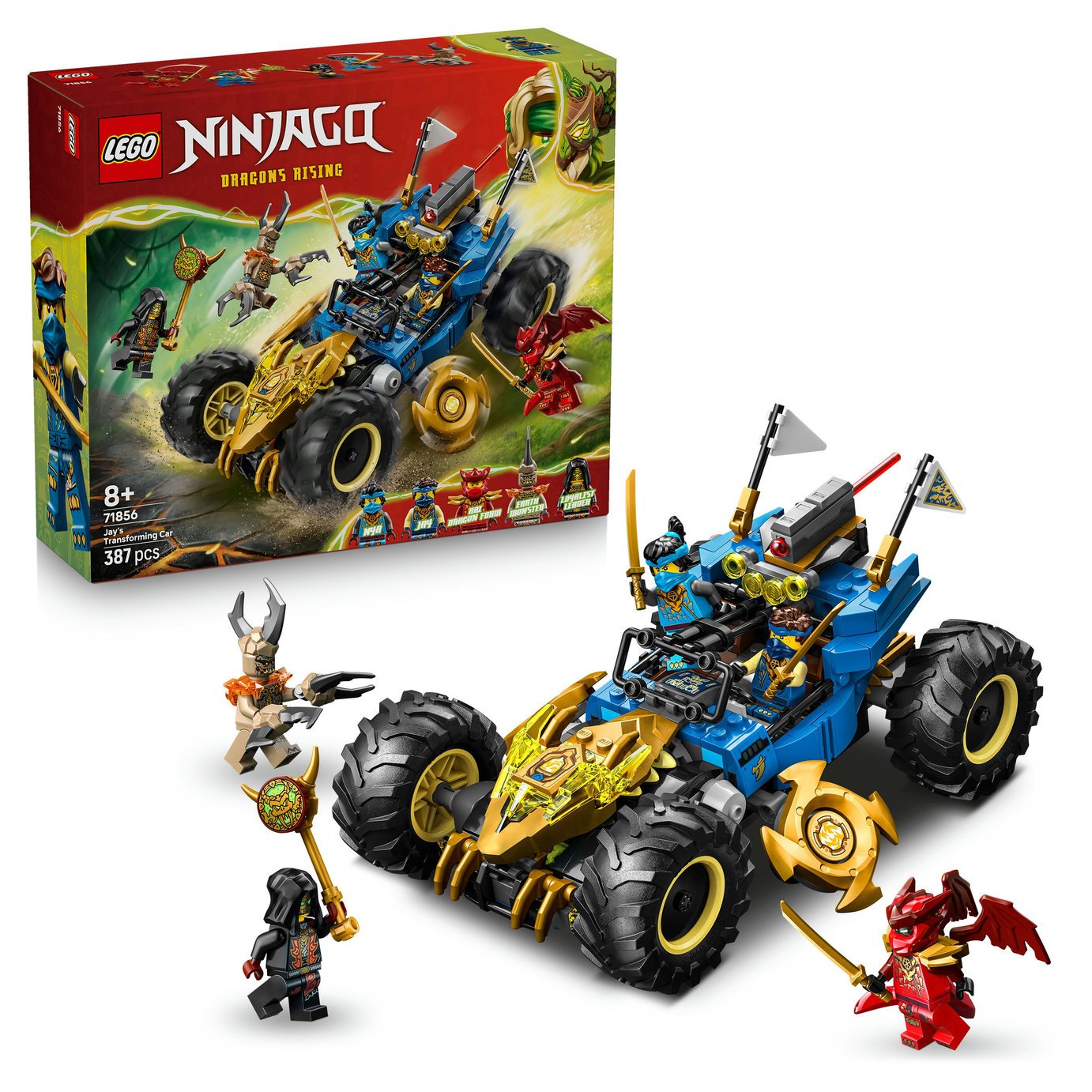 LEGO NINJAGO 2 in1 Jay's Transforming Car 71856