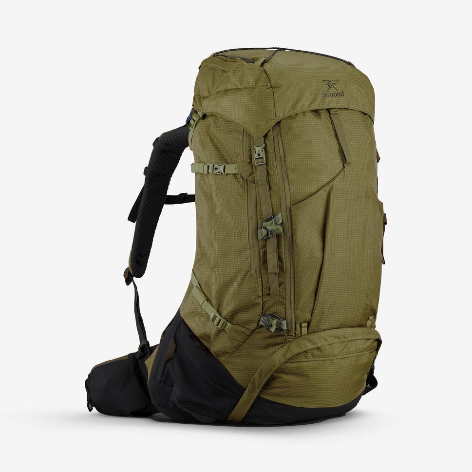 Decathlon 70L Trekking Backpack - Khaki