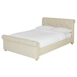 Argos Home Newbury Studded Double Bed Frame - Natural