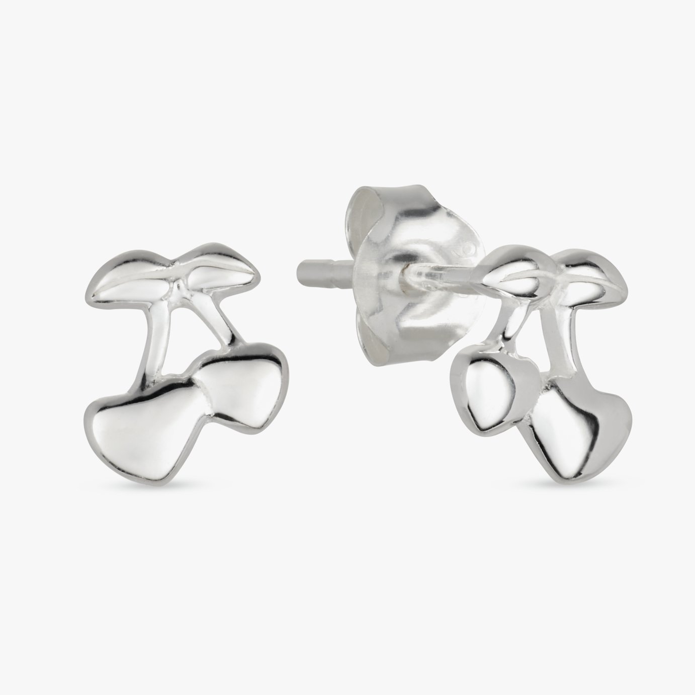 Revere Sterling Silver Cherry Stud Earrings