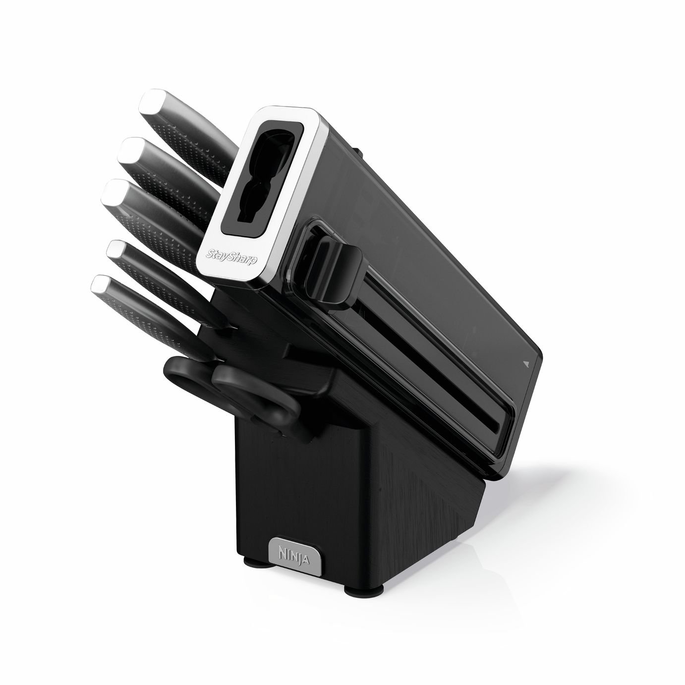 Ninja StaySharp 6 Piece Knife Set, Wood Block & Sharpener