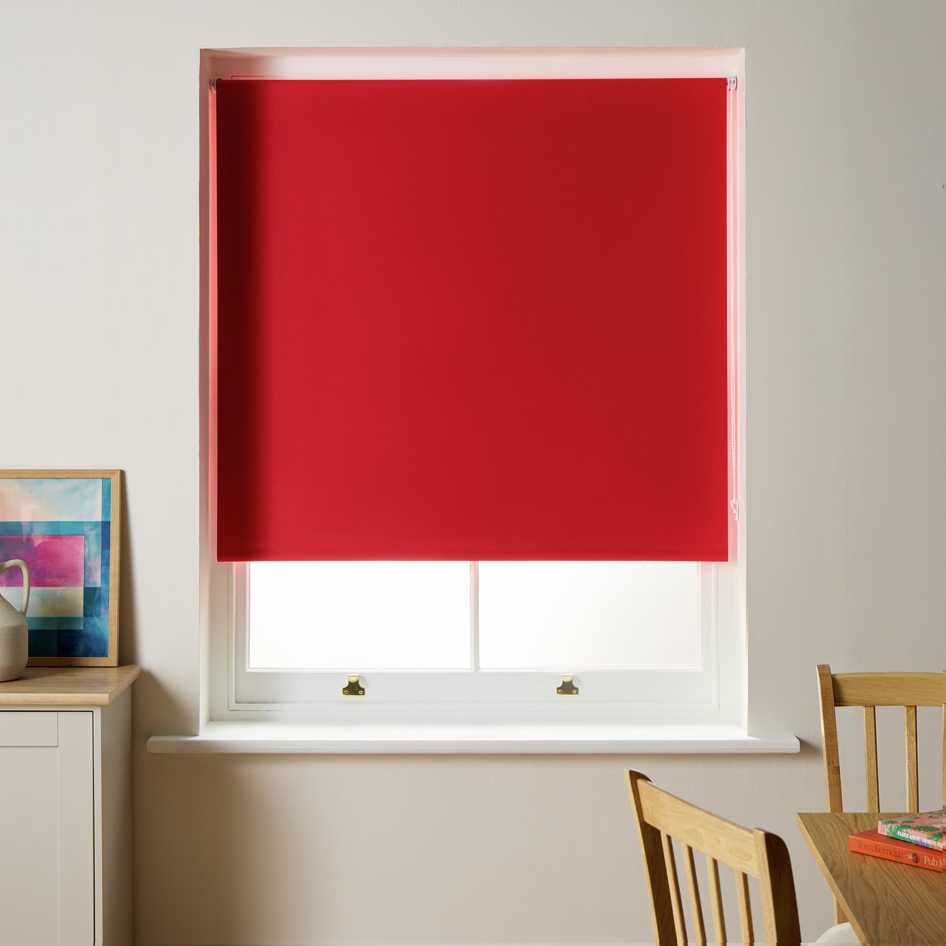 Argos Home Blackout Red Roller Blind