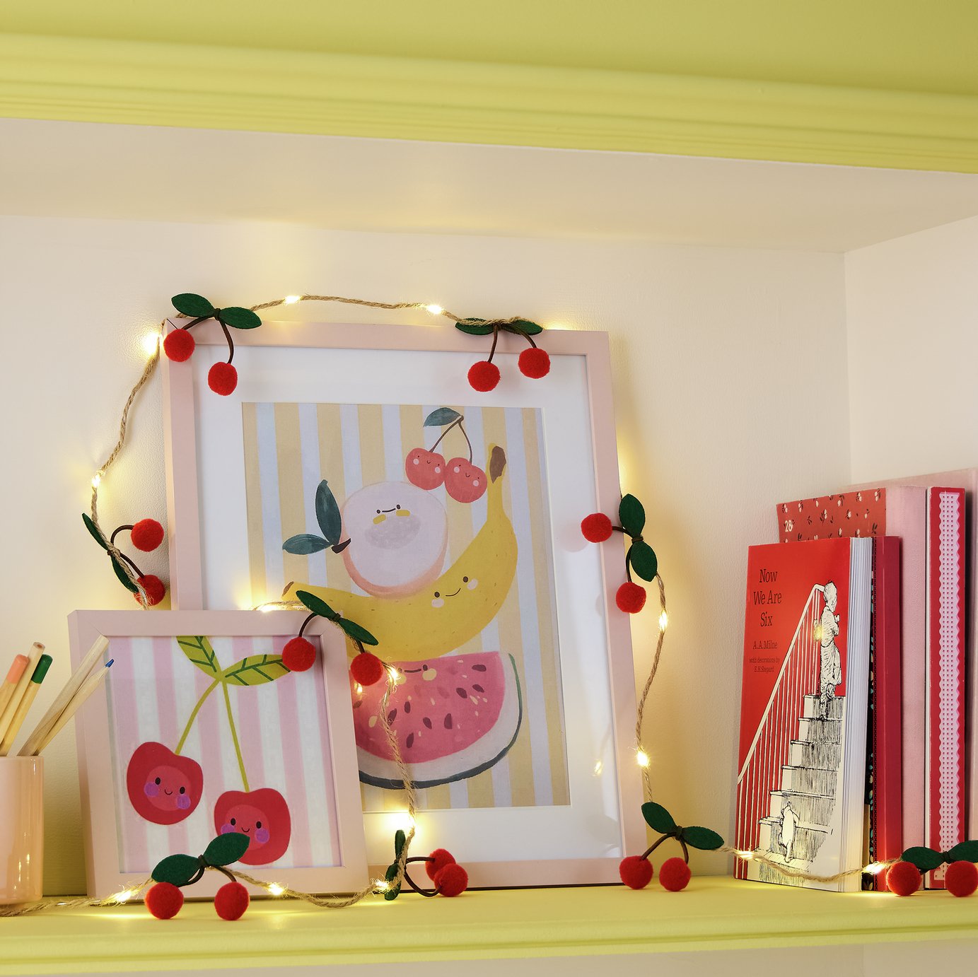 Argos Home LED Cherry String Lights - Red
