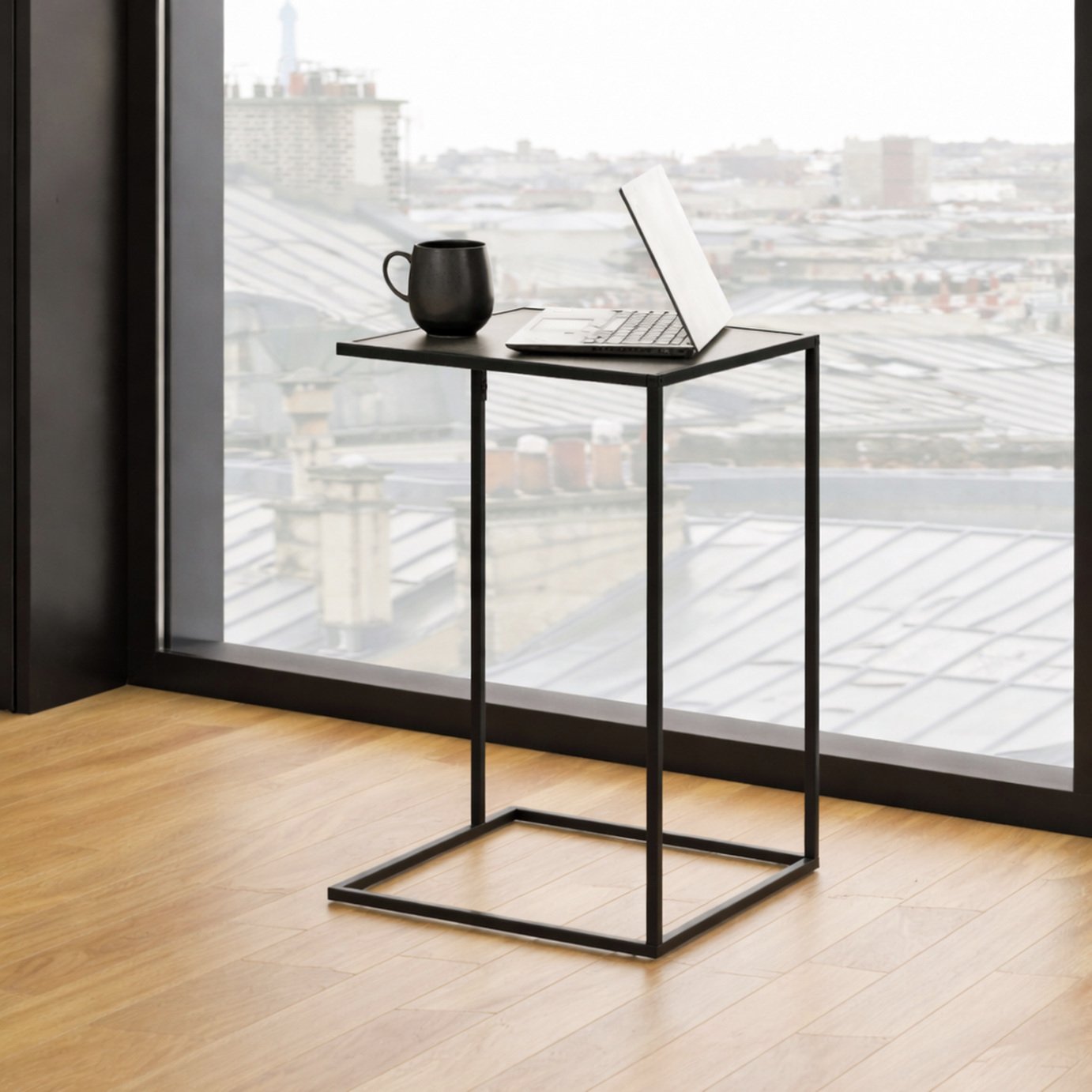 Furniture To Go Infinity Rectangular Side Table - Black