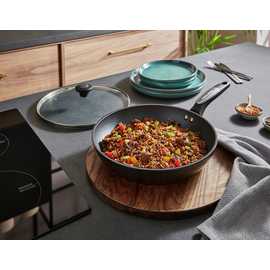 Morphy Richards 28cm Non Stick Aluminium Lidded Frying Pan