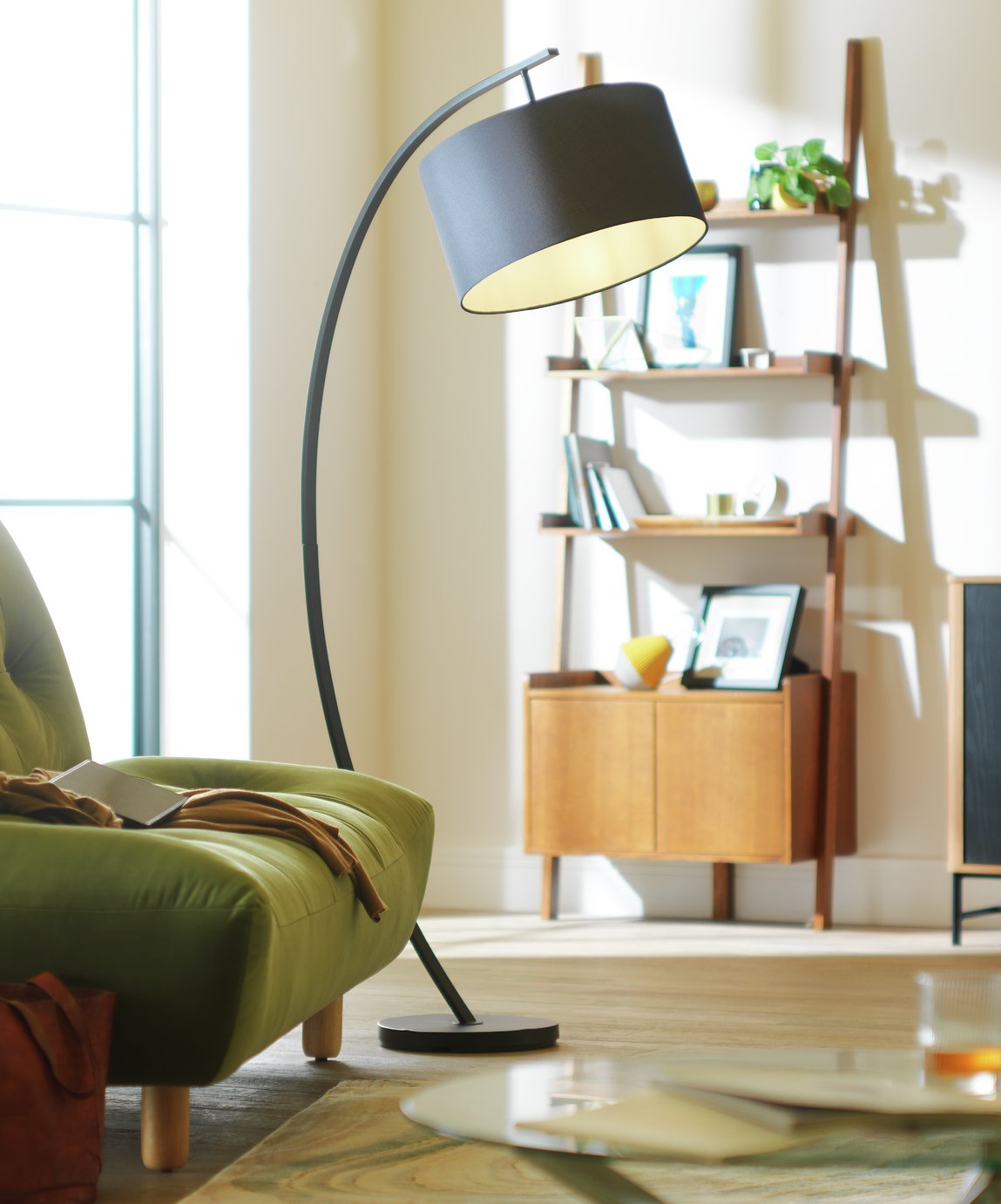 Argos Home Clane Chrome Arch Floor Lamp