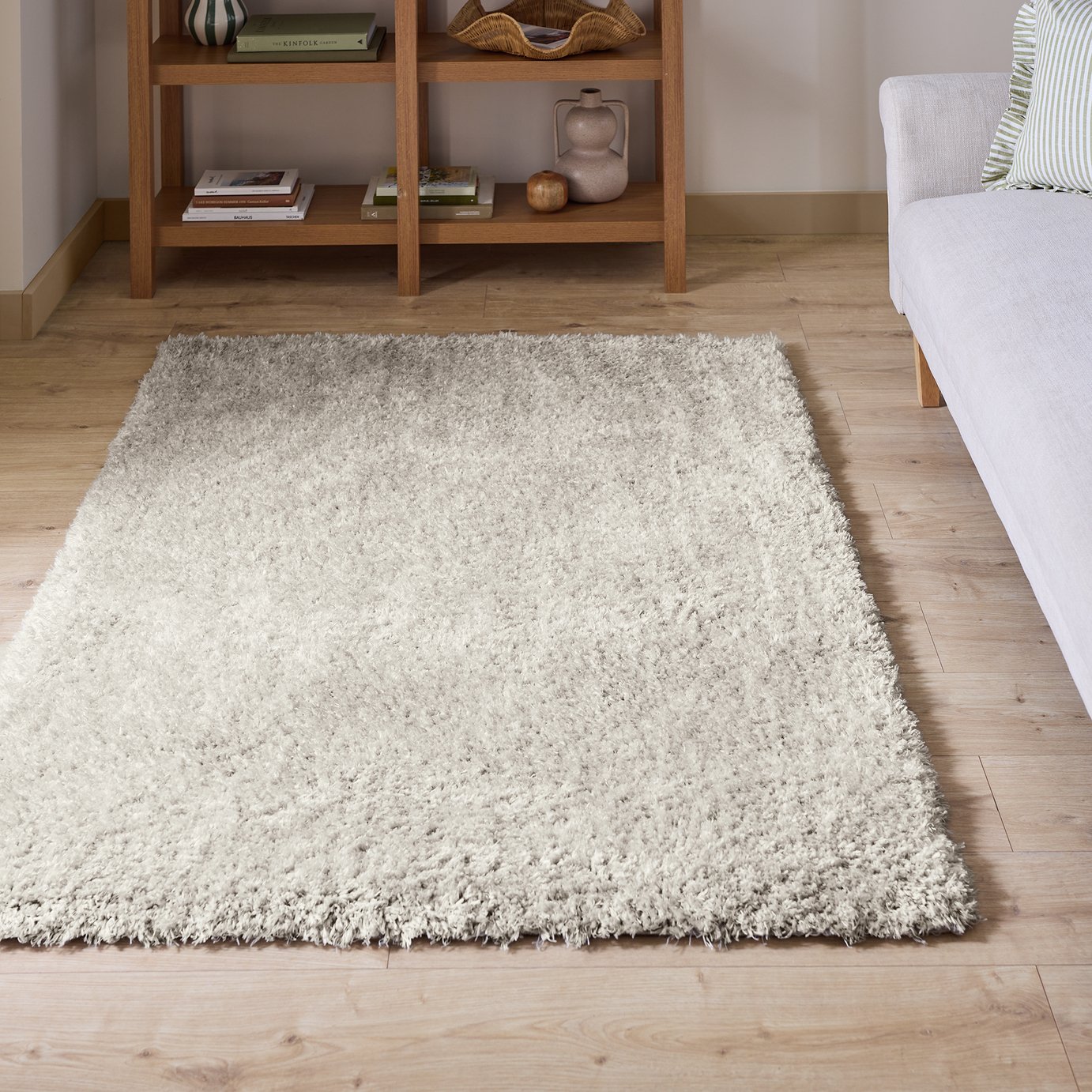 Argos Home Cosy Dove Grey Rug - 160x230cm