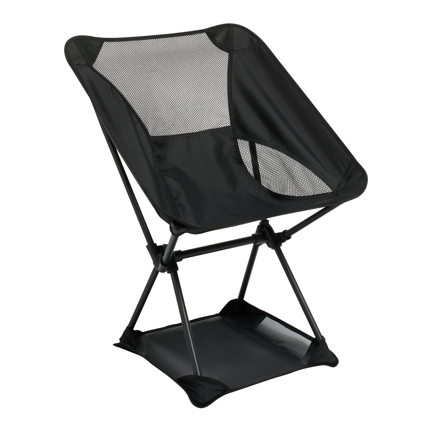 Pro Action Lightweight Folding Camping Chair - Black