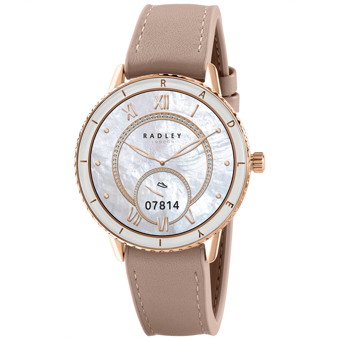 Radley Series 57 Pink Leather Strap Smart Calling Watch