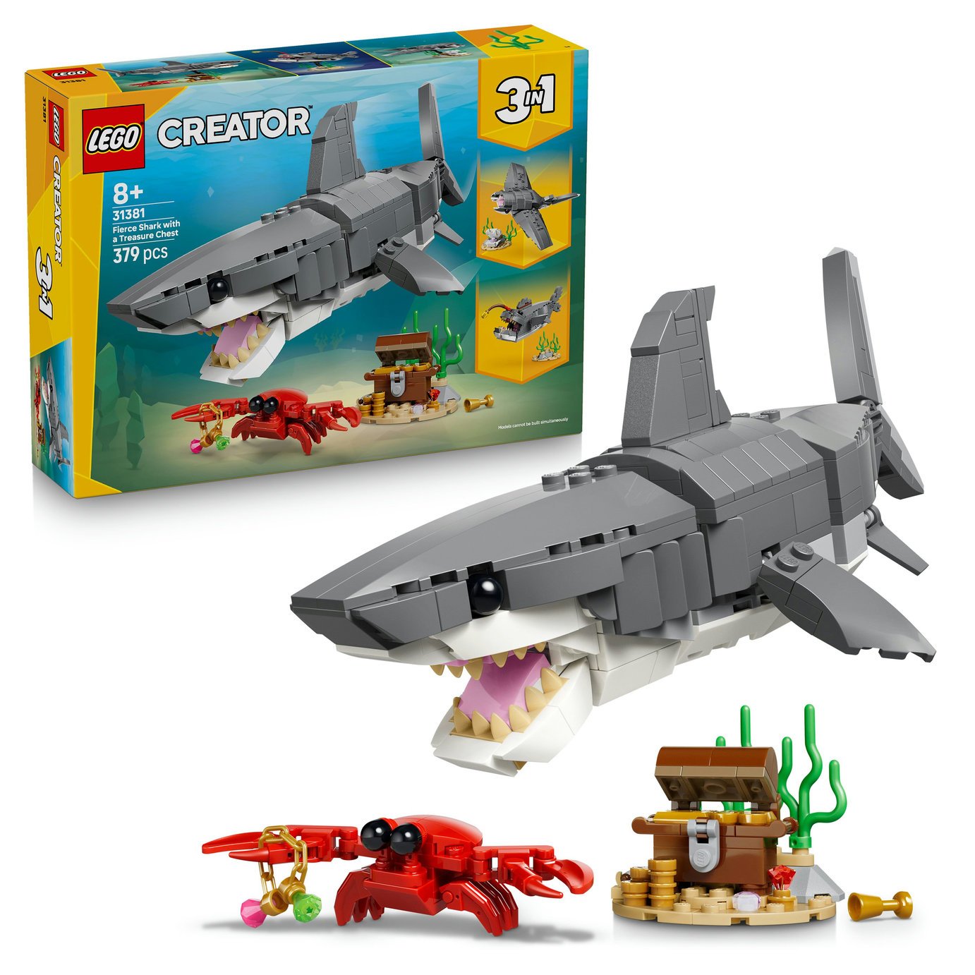 LEGO Creator 3in1 Shark with a Treasure Chest 31381