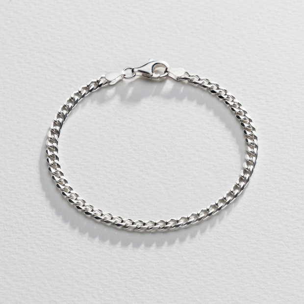 Revere sterling silver solid shop curb bracelet