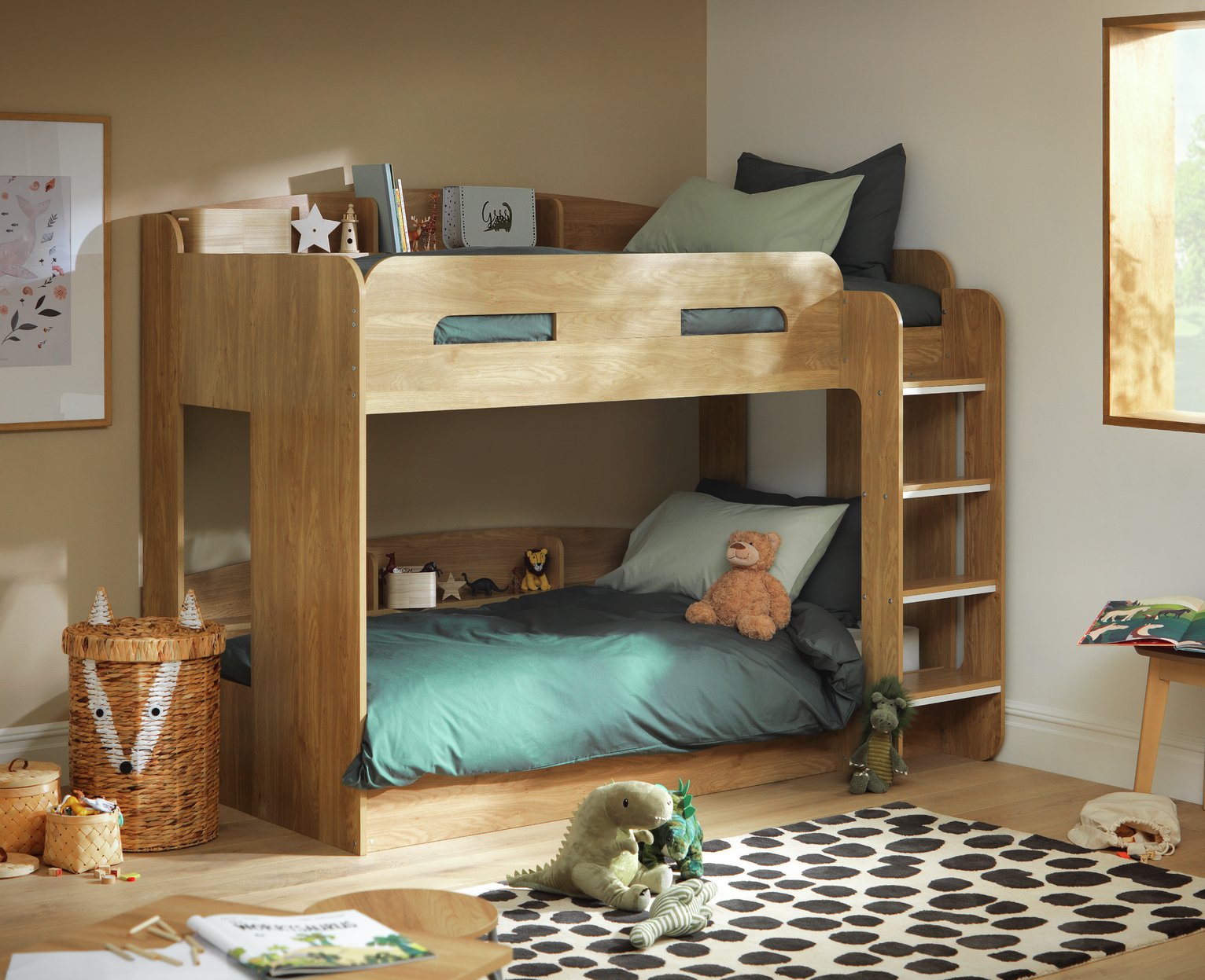 oak childrens bed