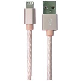2m Braided Lightning Cable - Rose Gold