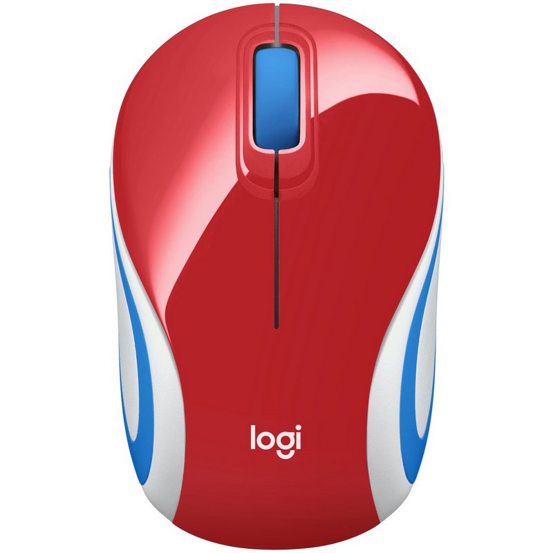 Logitech M187 Mini Wireless Mouse - Red from Argos