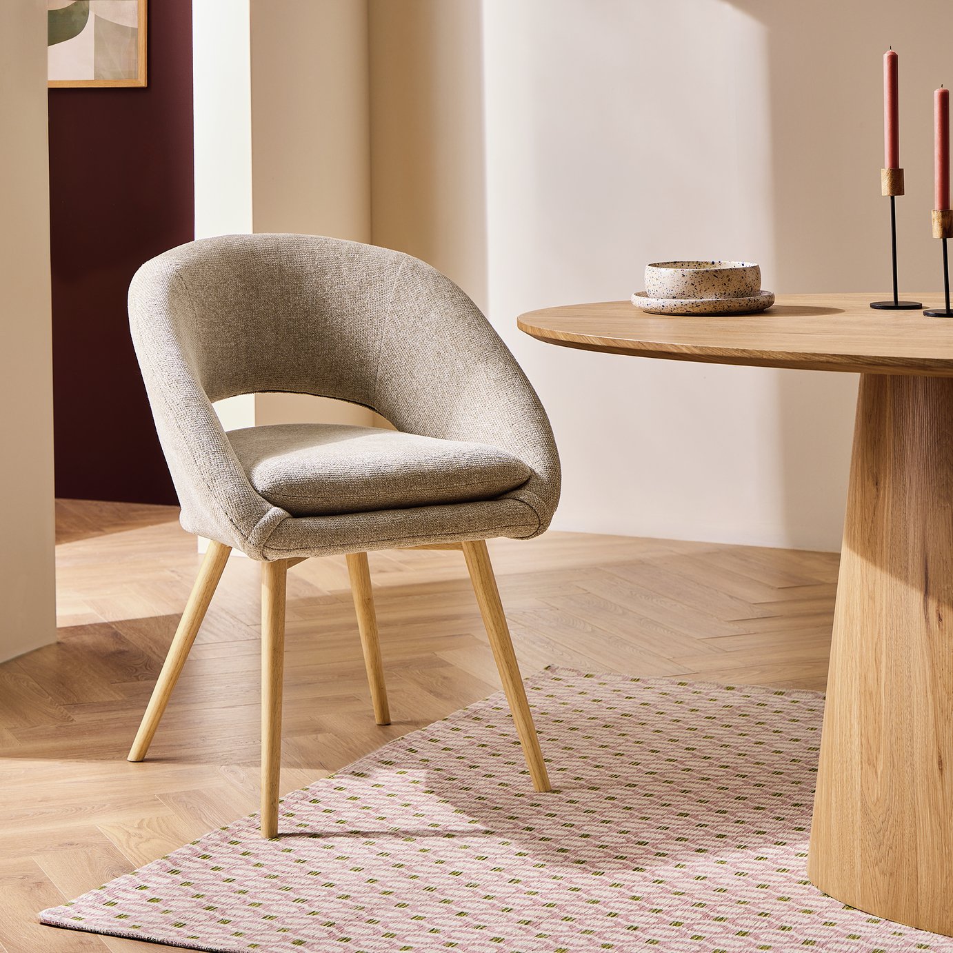 Habitat Hermione Chair - Beige