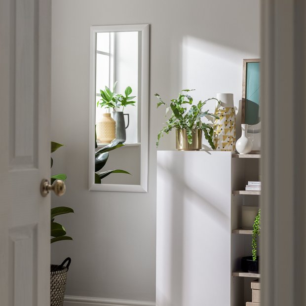 Buy Argos Home Framed Wall Mirror White Wall mirrors Argos