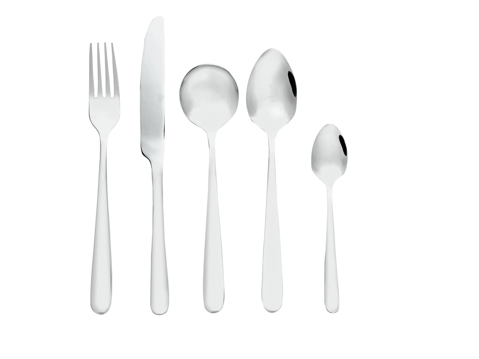 Habitat Curve 30pc Stainless Steel Cutlery Set