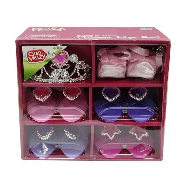 Buy Chad Valley Glamour Shoes 5 Pack with Tiara Kids fancy dress shoes and accessories Argos