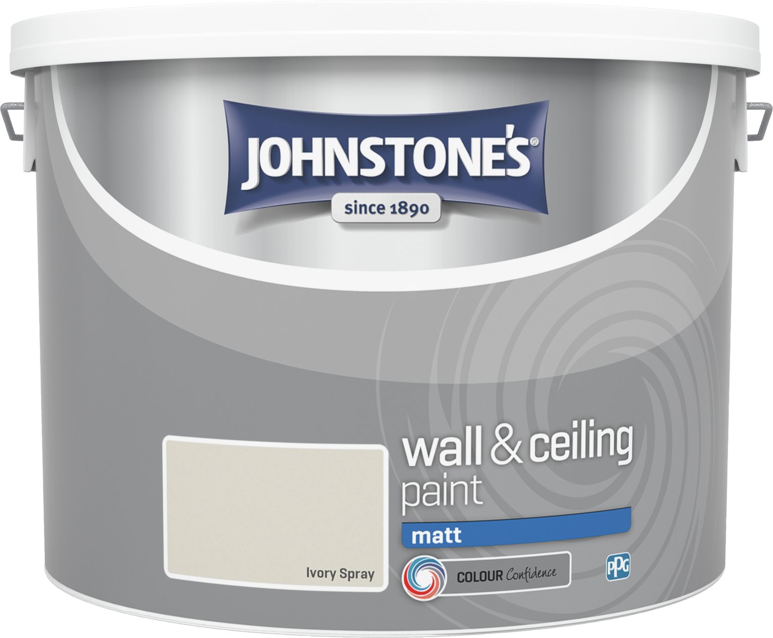 Johnstone's Wall & Ceiling Matt Paint - Ivory Spray - 10L