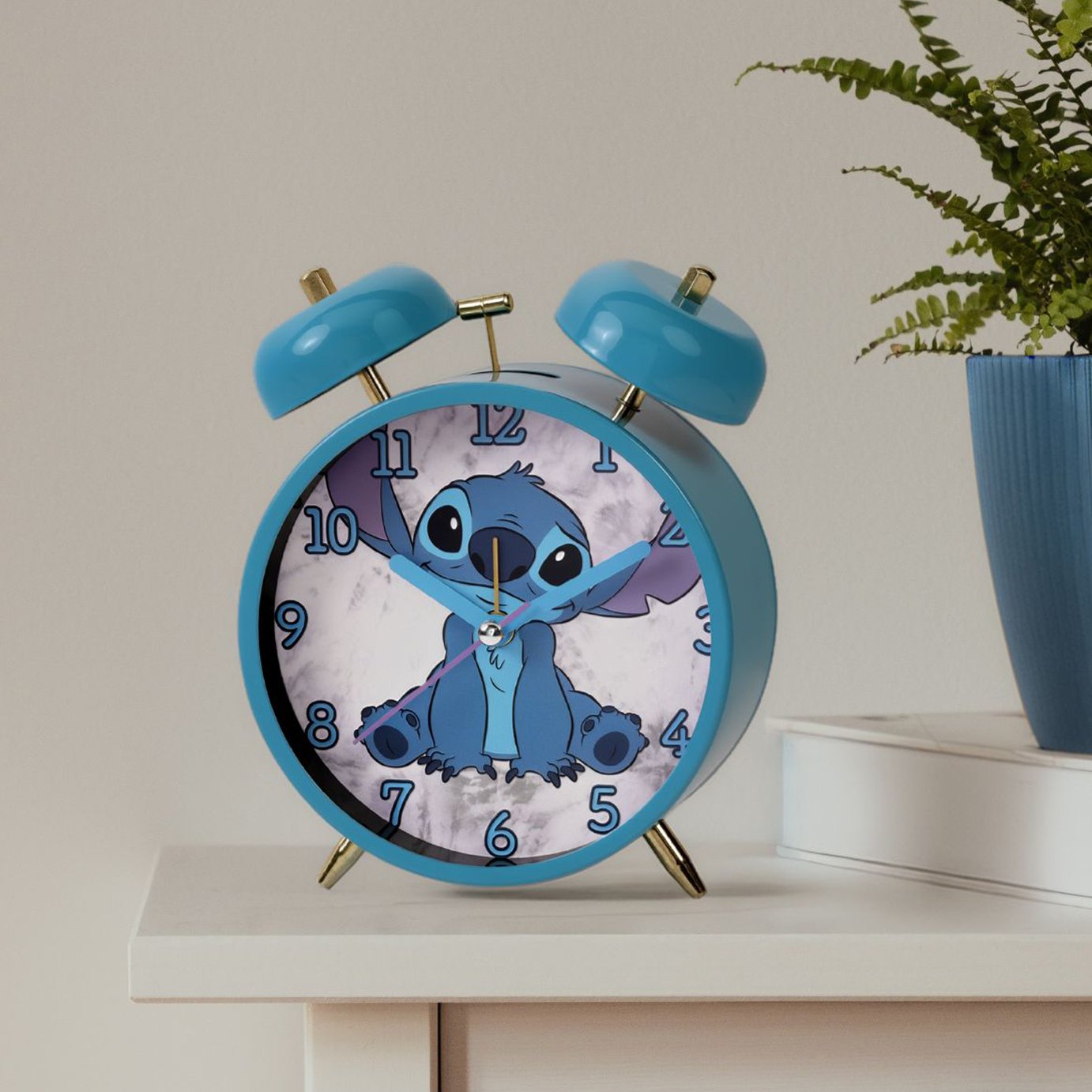 Disney Lilo & Stitch Kids Alarm Clock - Blue