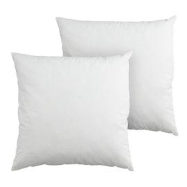 Argos Home Plain Cushion Pads - 2 Pack - White - 50x50cm