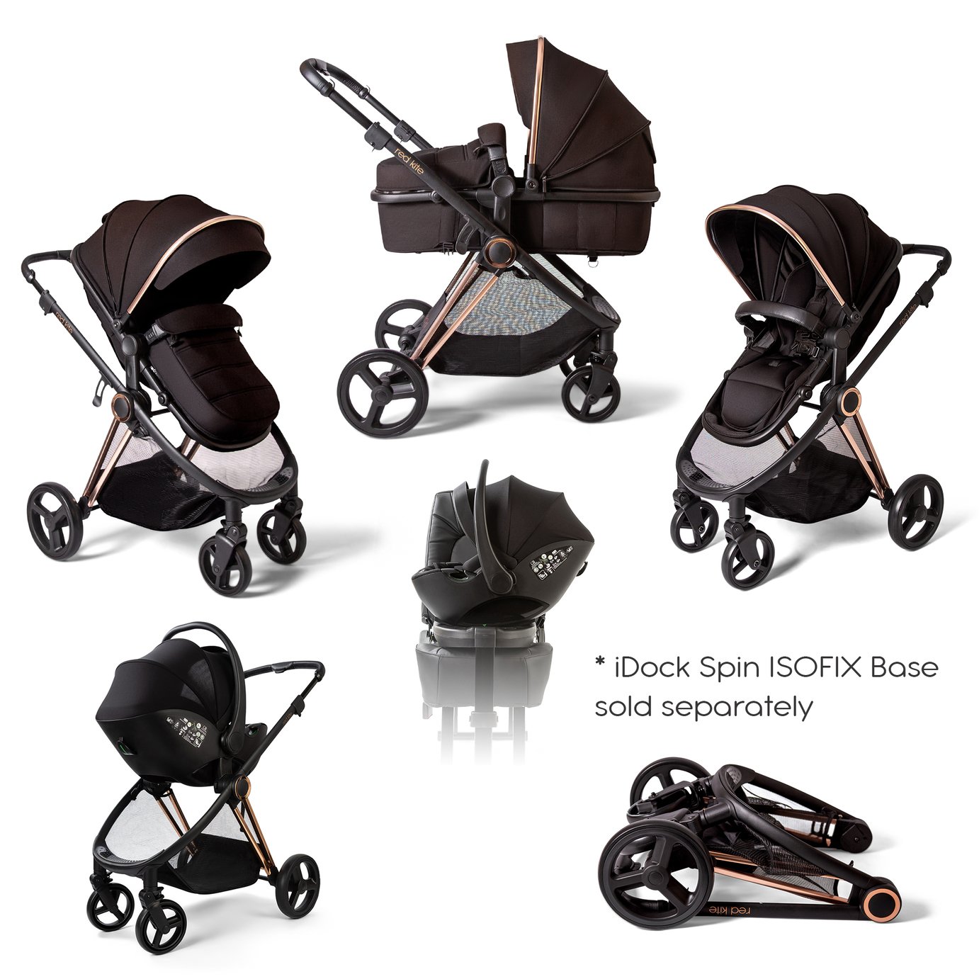 Red Kite Push Me Pace i Travel System - Brown