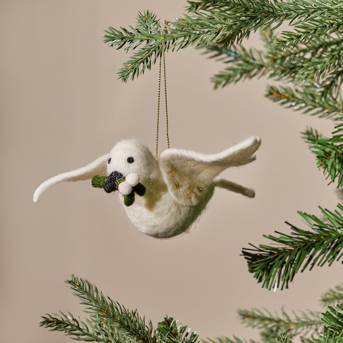 Argos Home Felt Dove Hanging Christmas Ornament