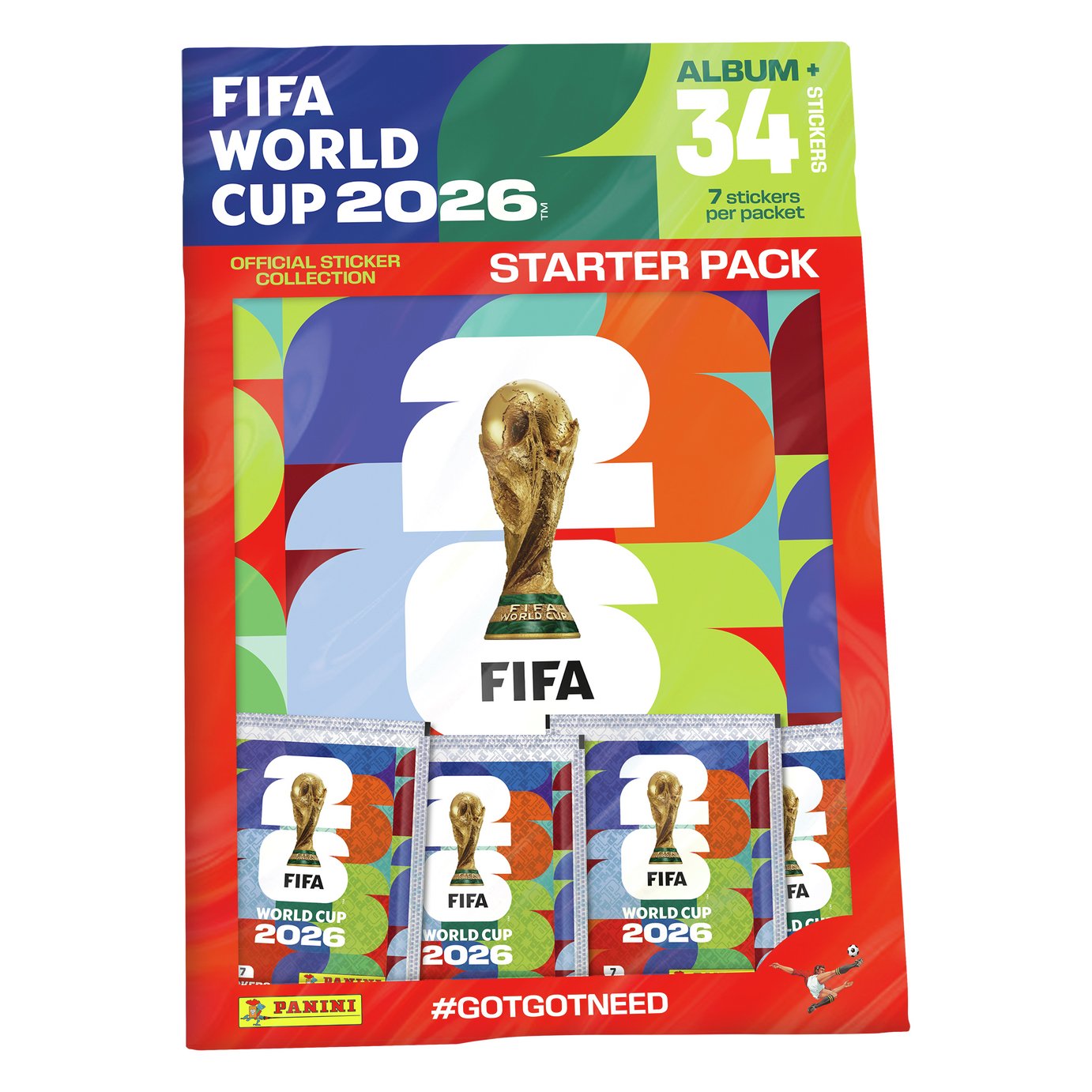 Panini FIFA World Cup 2026 Sticker Collection - Pack of 4