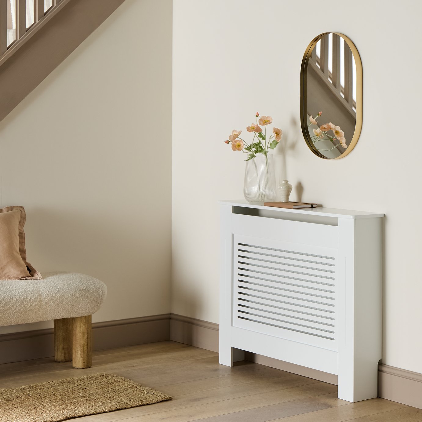 Argos Home Austin Small Radiator Cover -  White