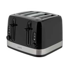 Cookworks Illuminated 4 Slice Toaster - Black