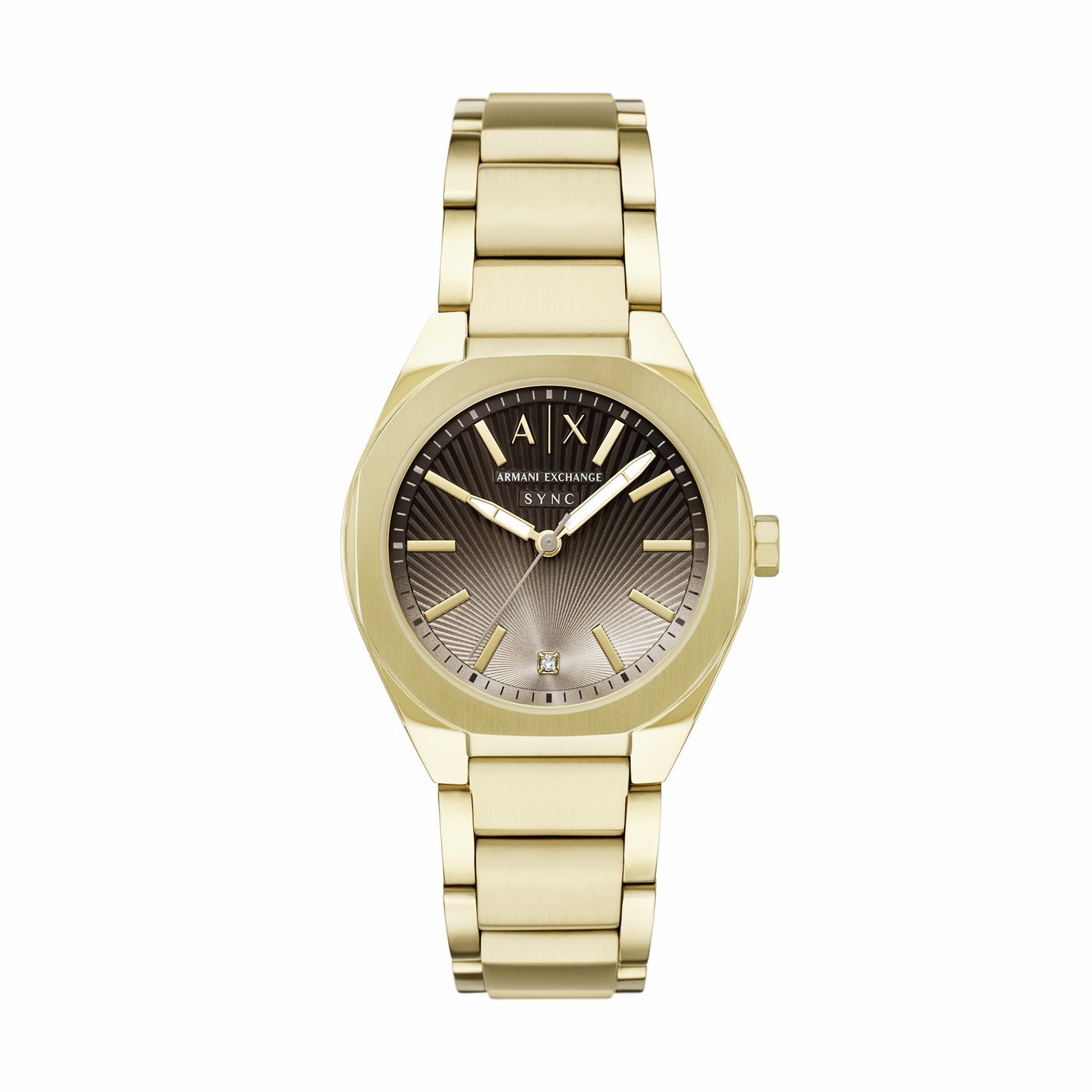 Armani Exchange Ladies AX6031 Gold Tone Bracelet Watch