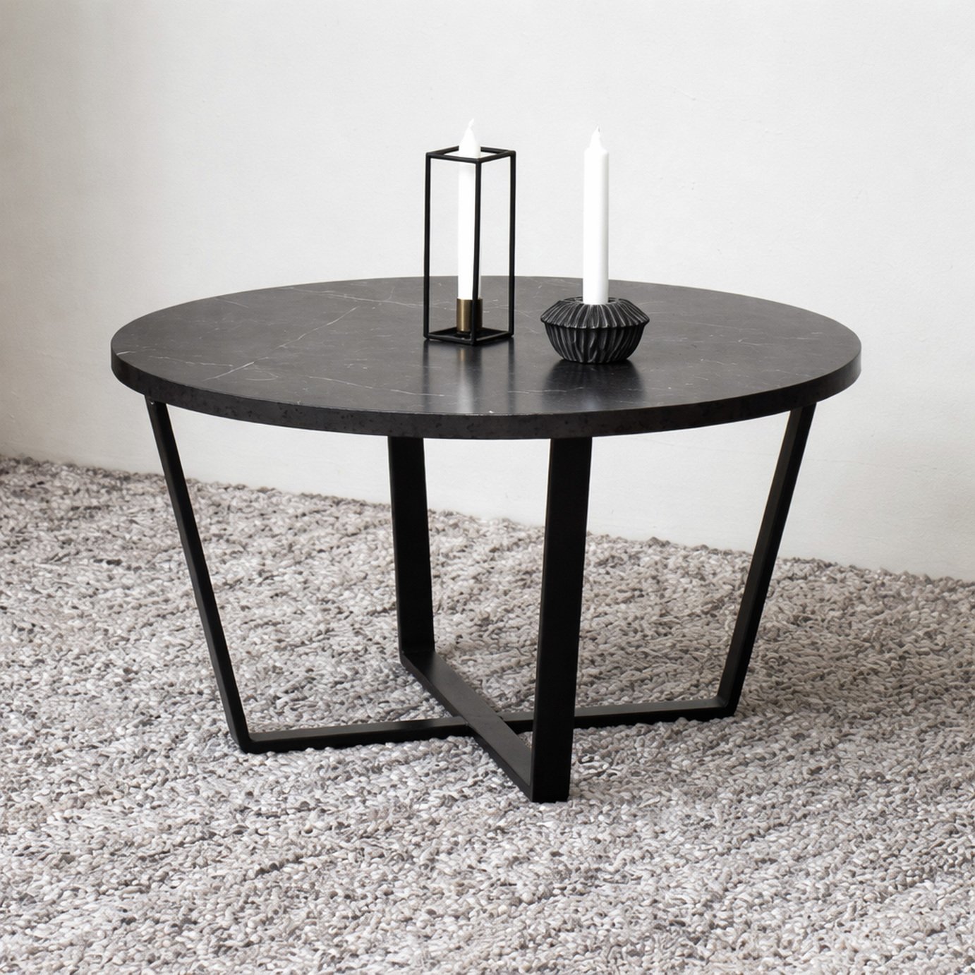 Furniture To Go Amble Round Coffee Table - Black