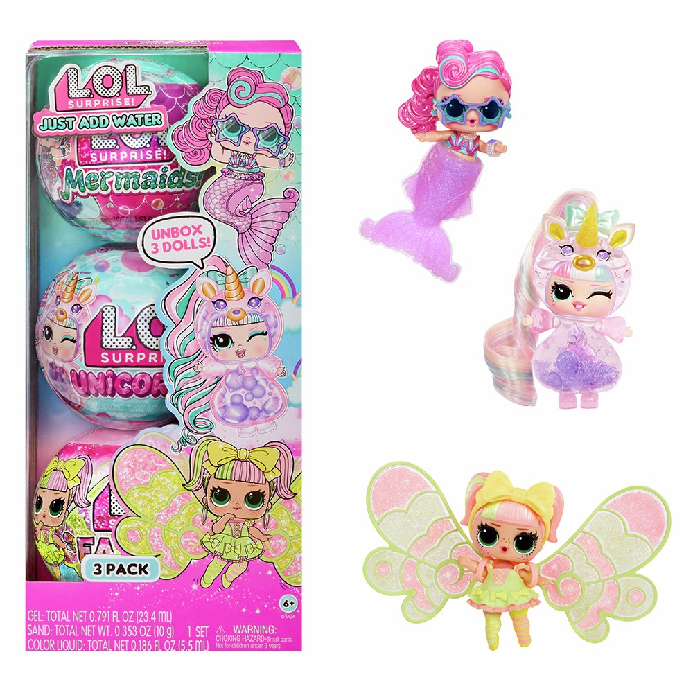 L.O.L. Surprise Just Add Water 12 Inch Dolls - Pack of 3