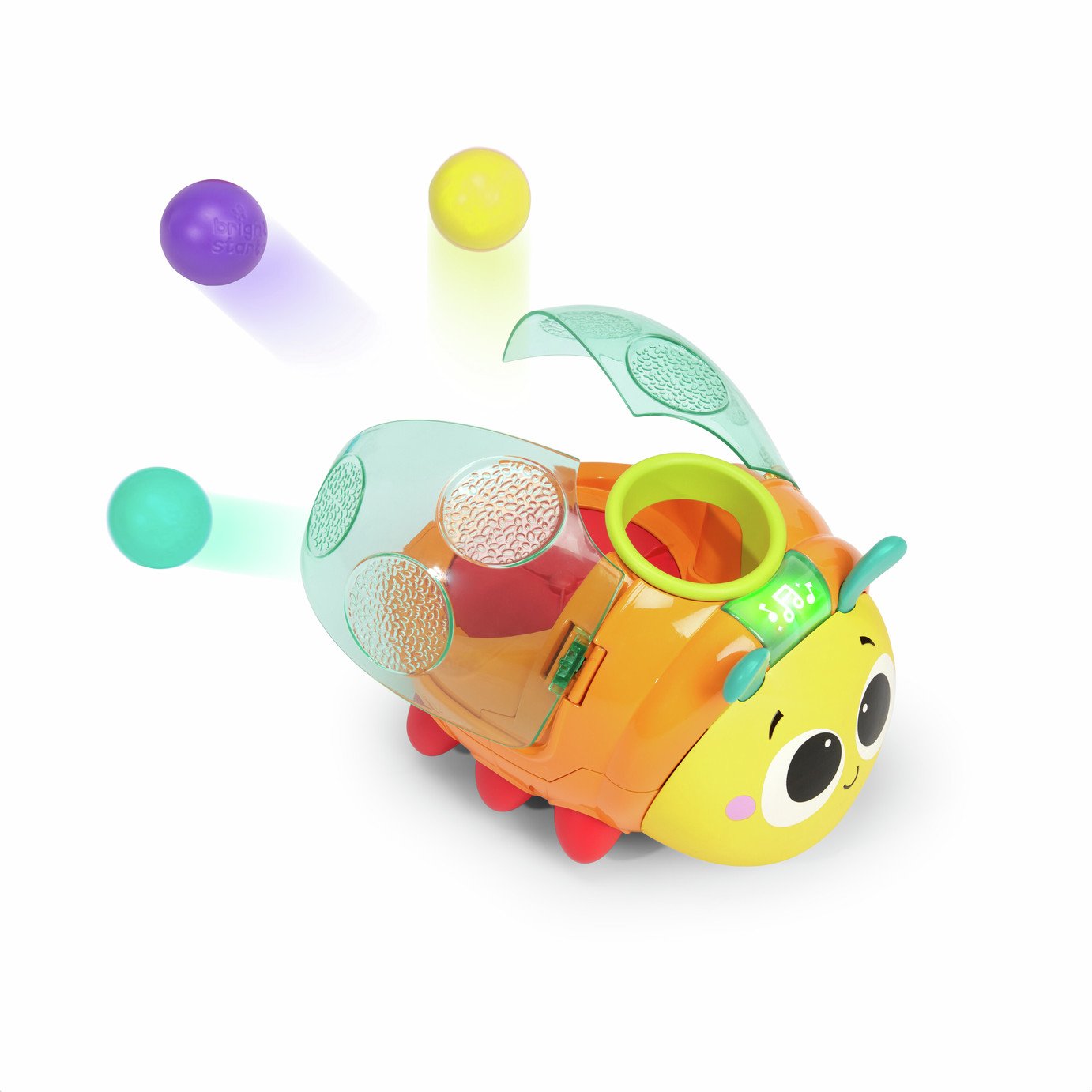 Bright Starts Spin N Chase Bug Ball Popp Toy