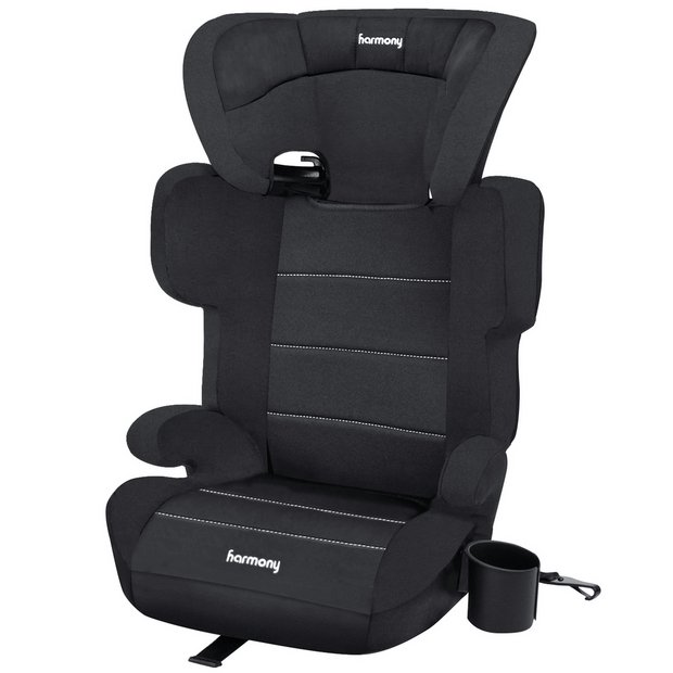 HARMONY GROUP 2-3 DREAMTIME DELUXE COMFORT BOOSTER BABY CAR SEAT BLACK 