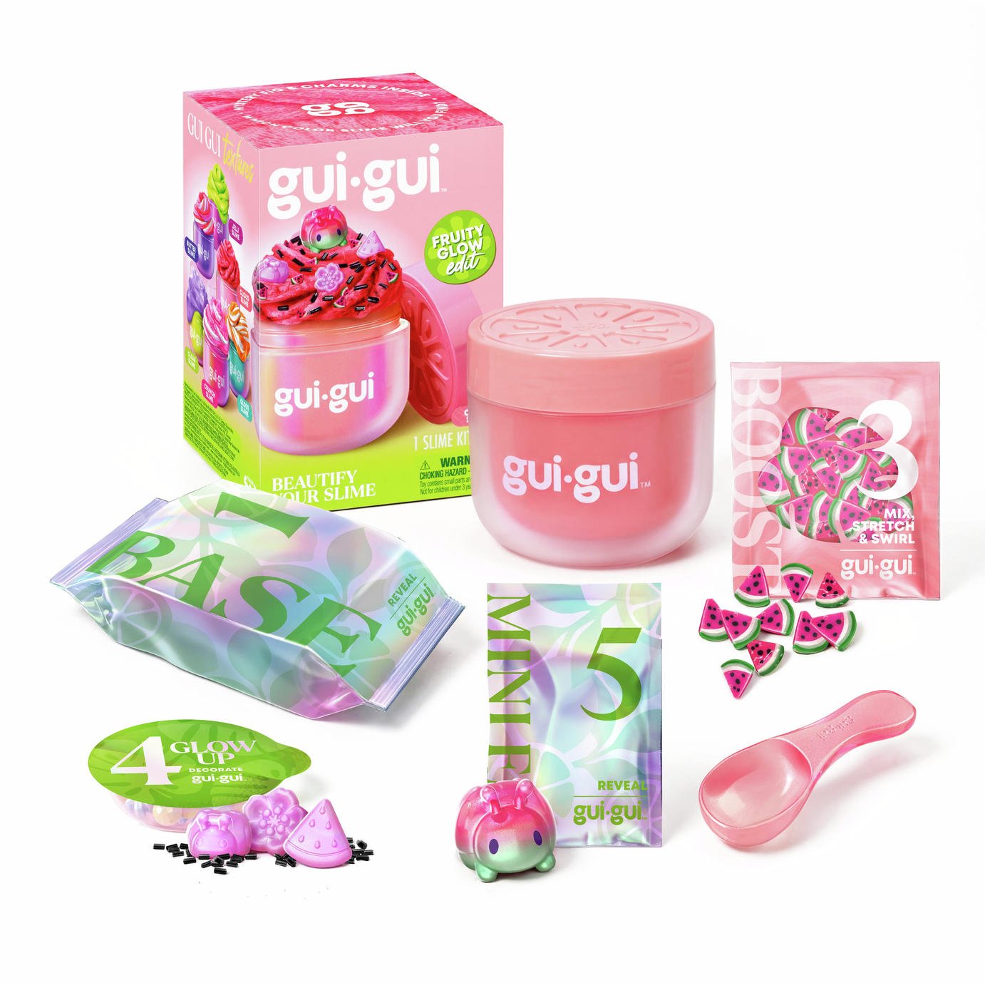 Gui Gui Fruity Glow Cloud Slime Kit