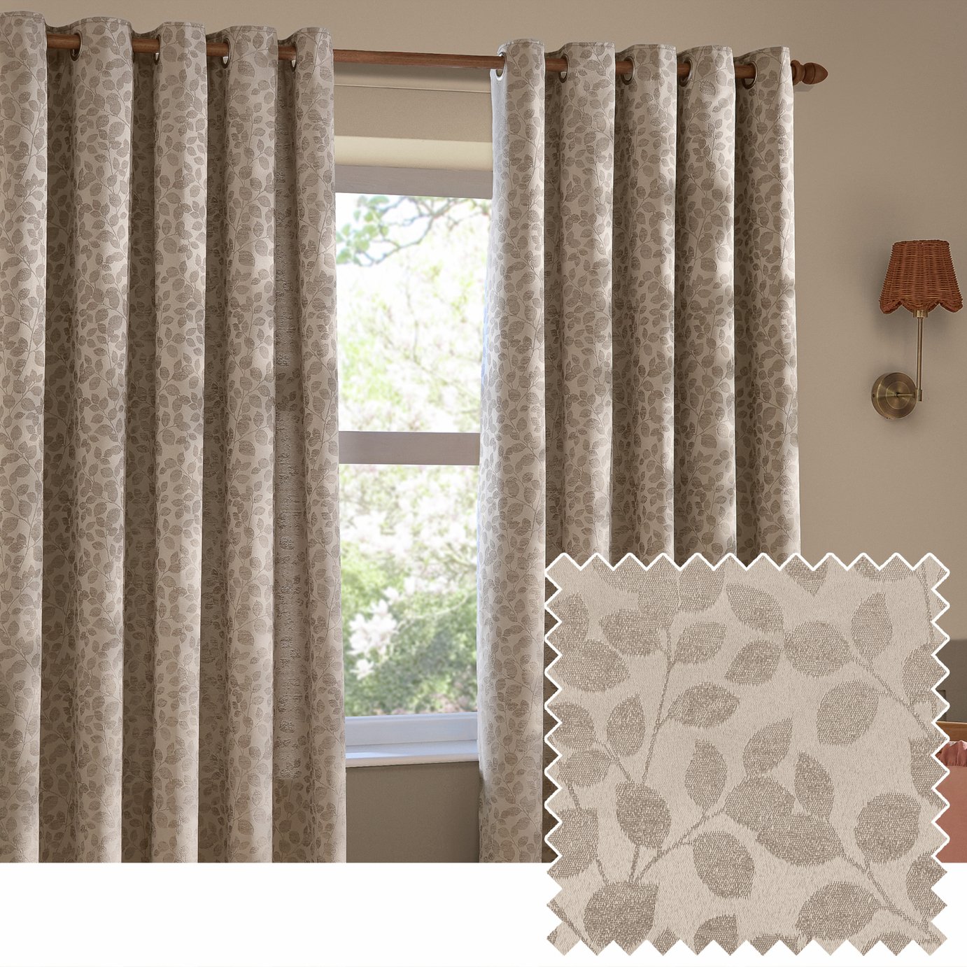 Wylder Grace Leaf Eyelet Curtains