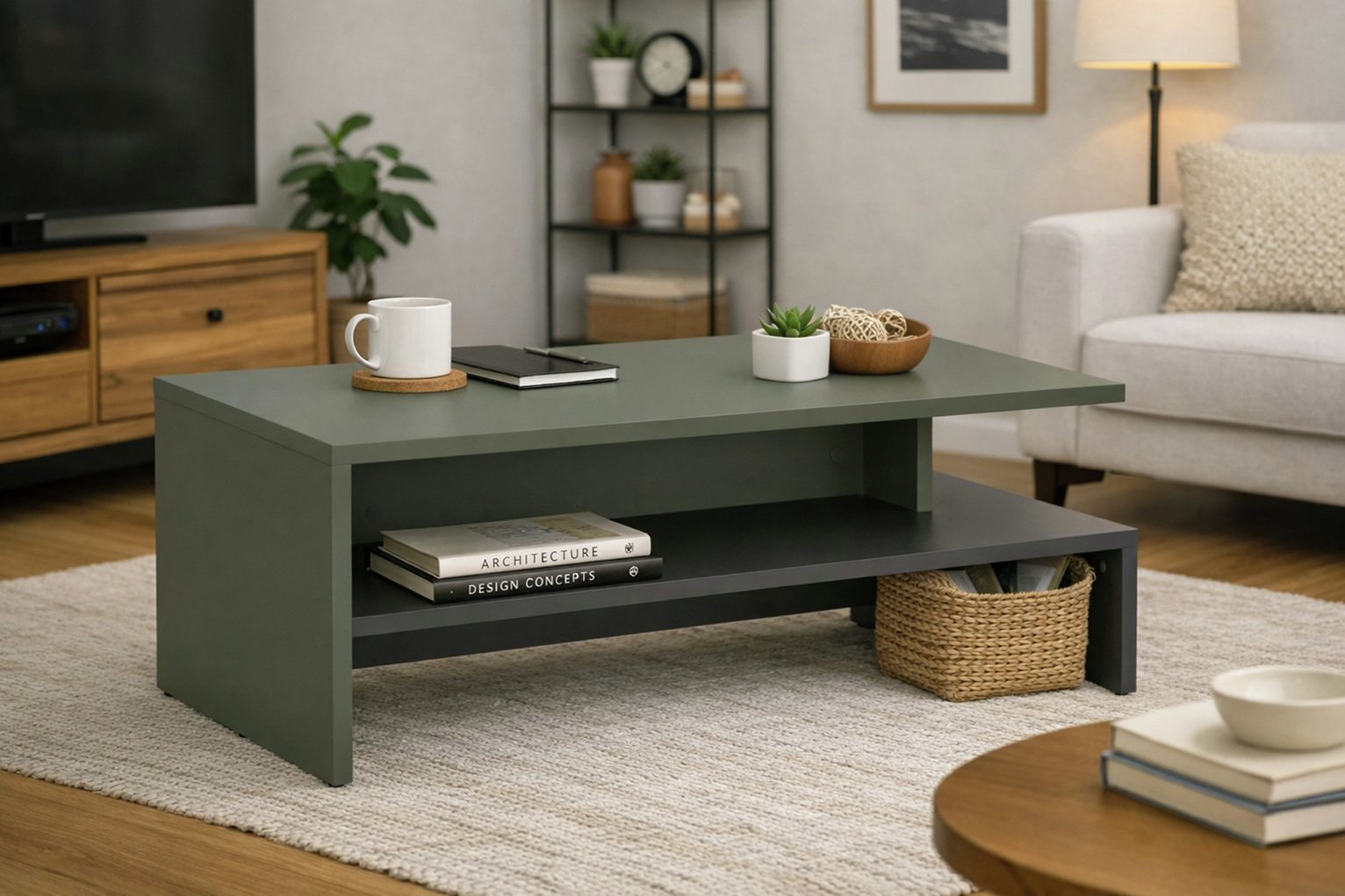 Furniture To Go Arundel Rectangular Coffee Table - Grey