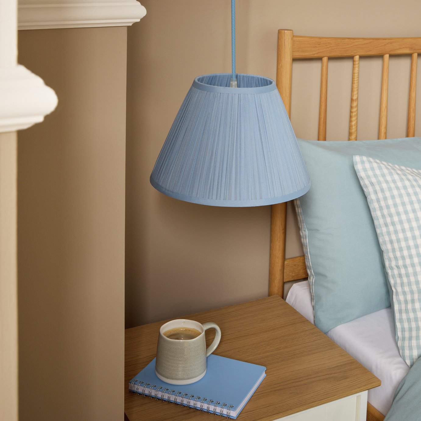 Argos Home Chiffon Pleat Tapered Lampshade - 30cm