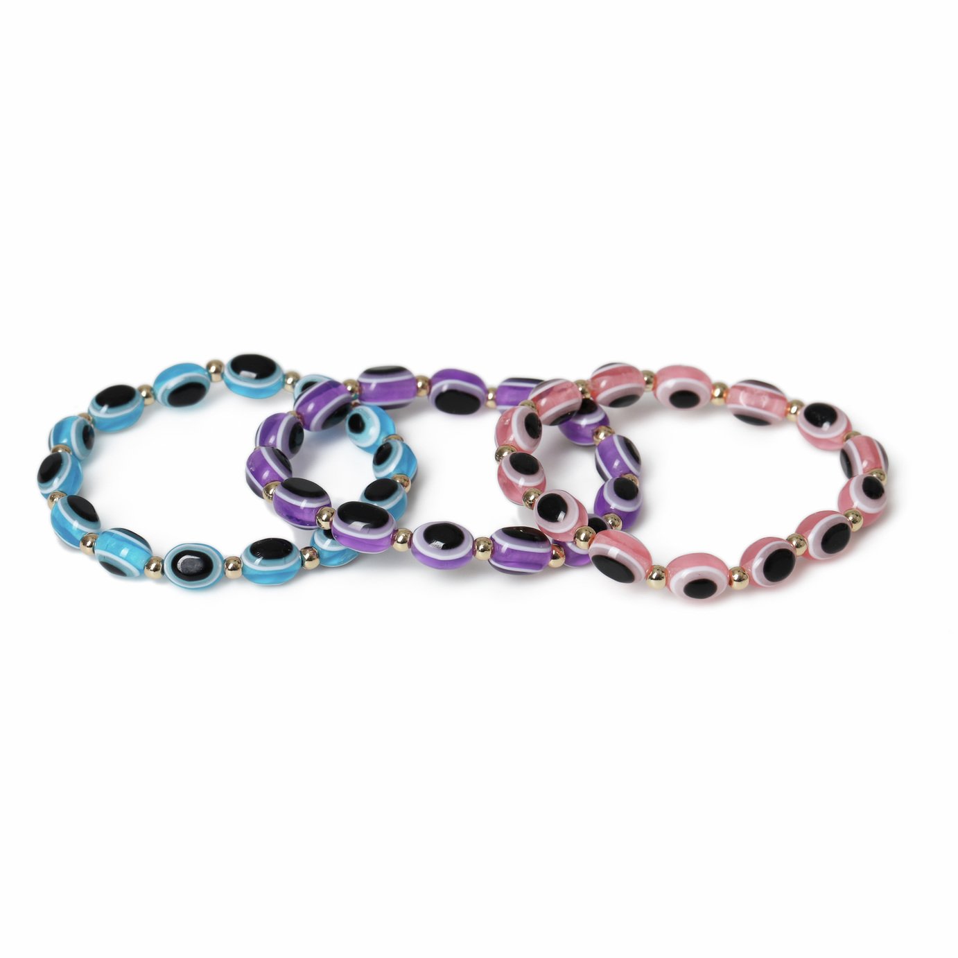 Flitzy Kids Eye Bead Bracelet Set