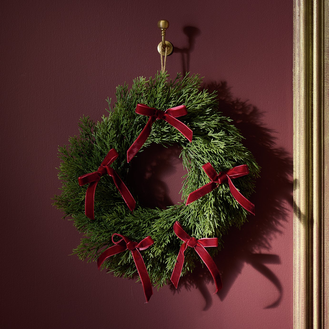 Argos Home Foliage and Small Bows Christmas Wreath