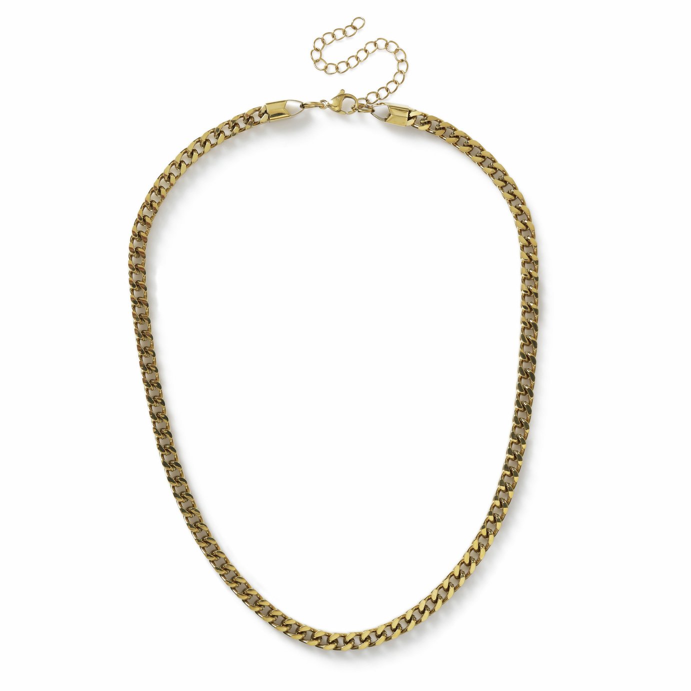 Uncommon Souls Gold Tone Curb Chain Necklace - 20inch