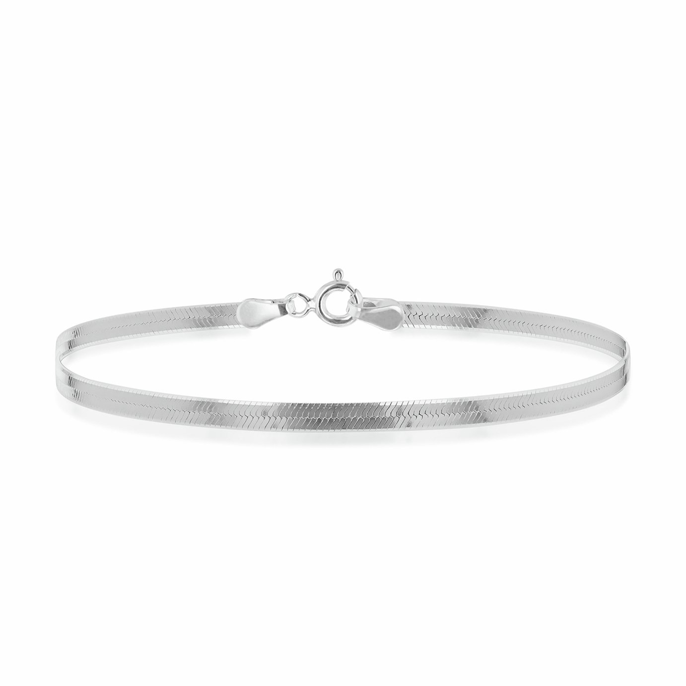 Revere Sterling Silver Flat Herringbone Bracelet