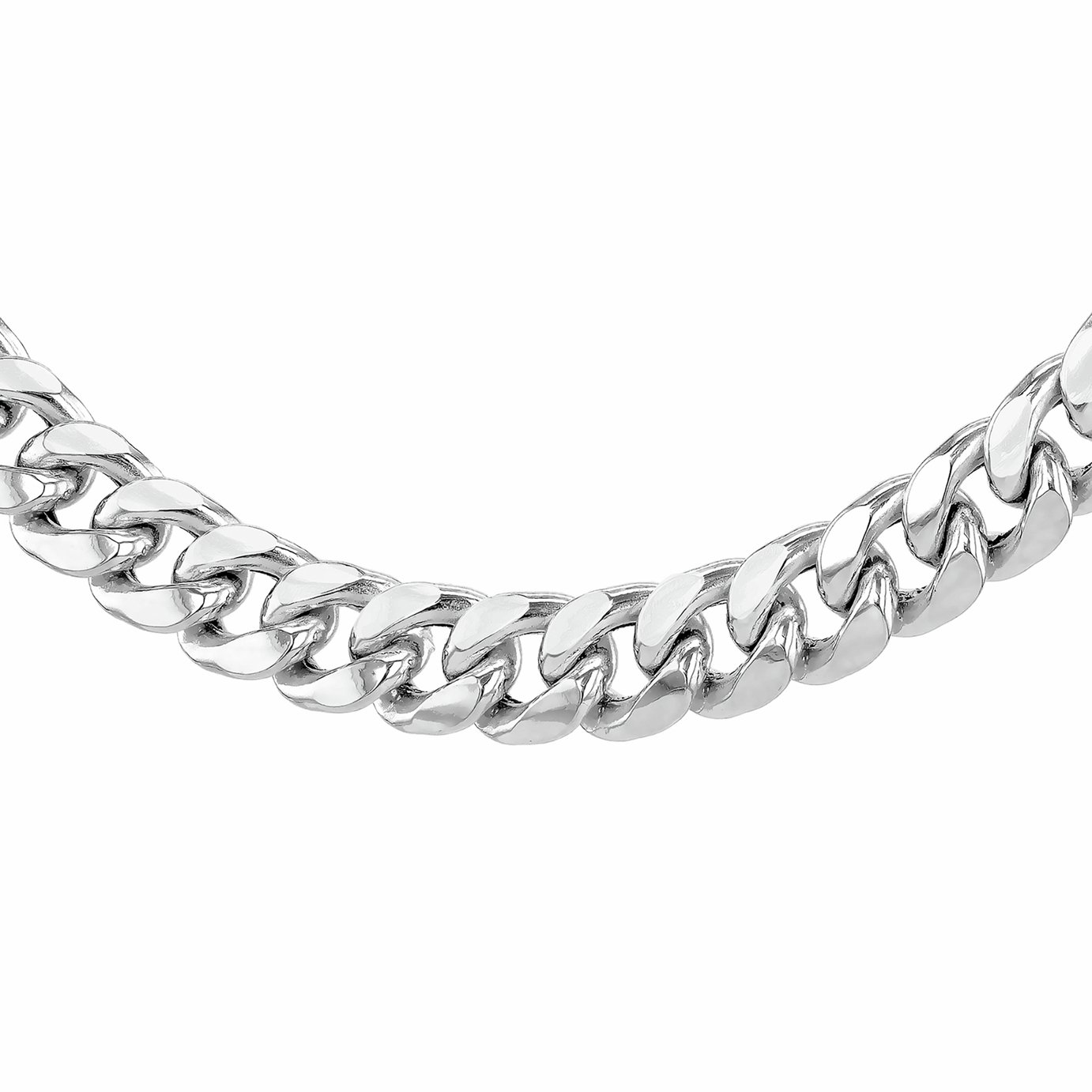 Revere Sterling Silver Rounded Cuban Curb Necklace Chain