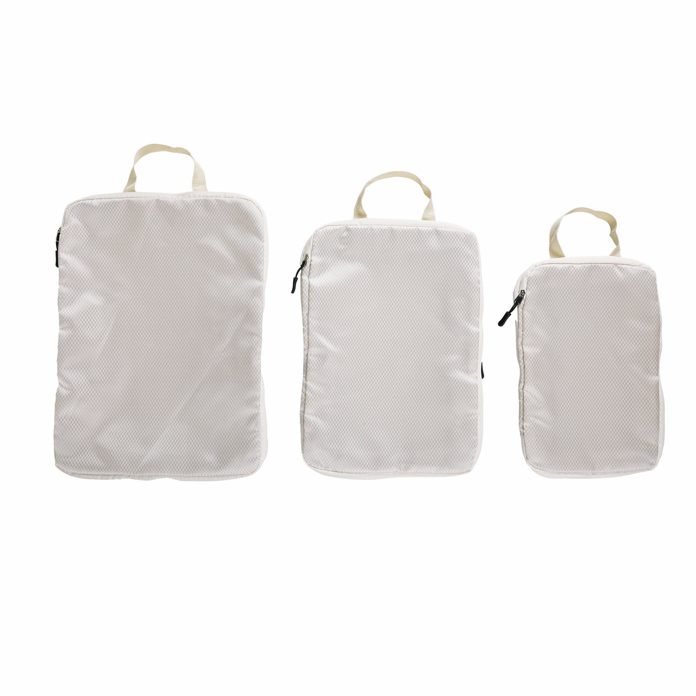 Packing Cubes 3 Piece Travel Storage Bag Set Beige