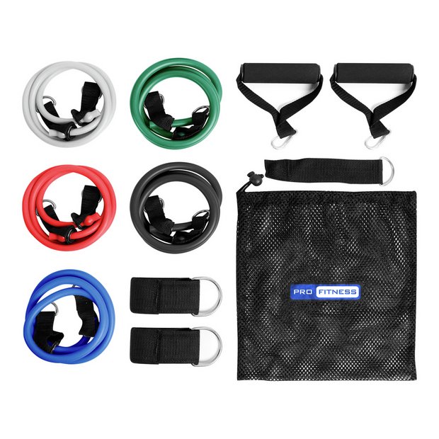 Buy Pro Fitness Resistance Tube Set 5 Bands Resistance bands