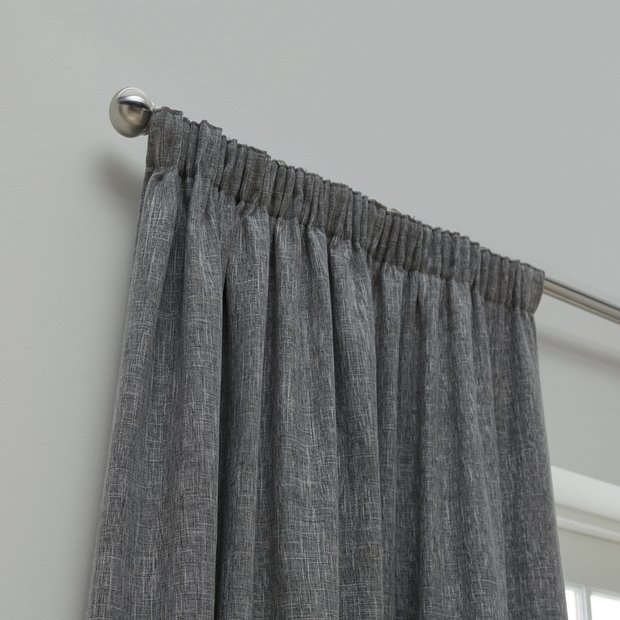 Buy Habitat Blackout Lined Pencil Pleat Curtains - Charcoal | Curtains |  Habitat