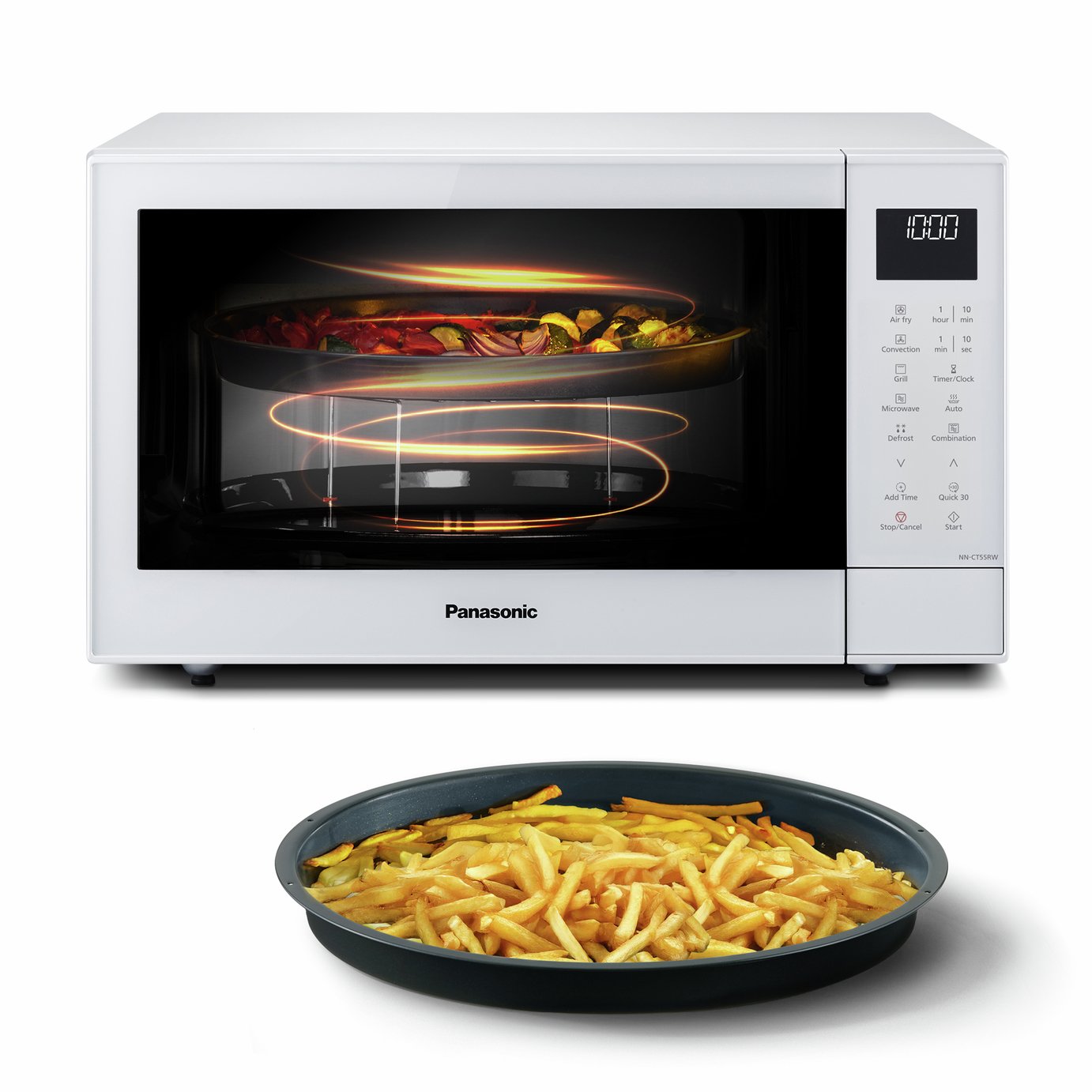 Panasonic 1000w Airfry Combo Microwave NN-CT55RWBPQ - White